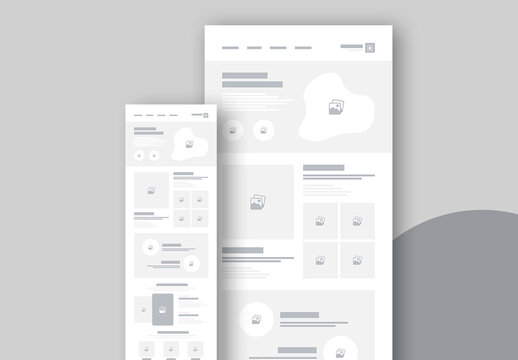 Landing Page Wireframe Template