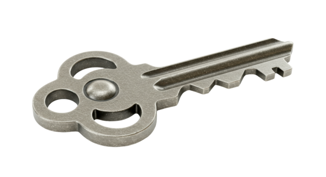 Isolated Antique Key