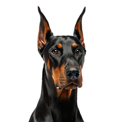 Head portrait of a doberman pinscher dog symmetri png doberman png pinscher png dog png head portrait png symmetrical png happy png transparent background