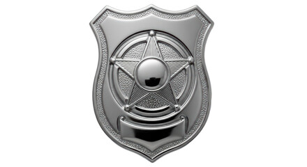 Isolated Police badge