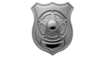 Isolated Police badge