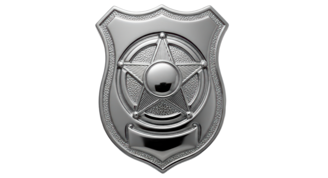Isolated Police badge