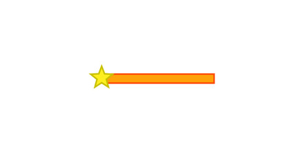 VECTOR loading bar with star
