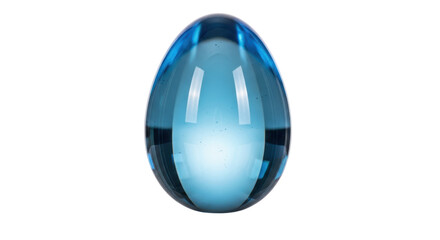 Isolated Blue Glass Egg