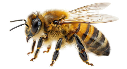 Isolated Honeybee