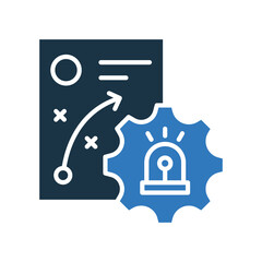 Emergency Plan mixed color icon