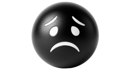 Isolated Sad Emoji
