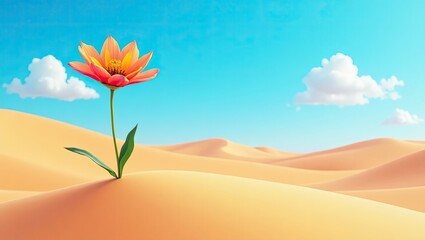 flower in desert
