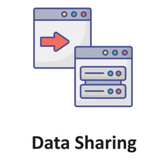  data sharing  Vector Icon which can easily modify or edit