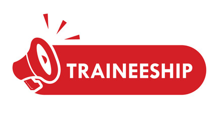 Traineeship sticker. Traineeship sign on transparent background. Traineeship sign, logo, badge, icon, sticker, label, emblem, stamp, symbol, black, line, flat vector, isolated illustration