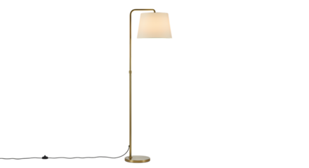 Elegant Arc Floor Lamp Modern Lighting Design for Home Decor on transparent background