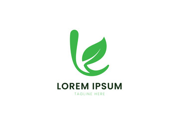 Minimalist green leaf logo design simple nature eco-friendly business identity symbol