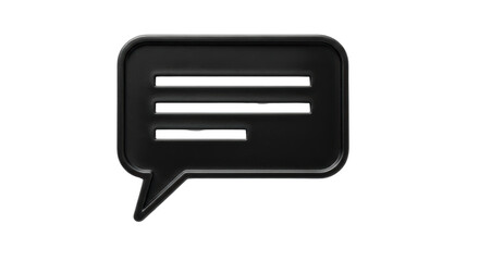 Isolated Chat Bubble