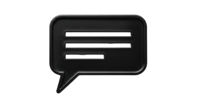 Isolated Chat Bubble