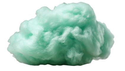 Light teal fluffy cotton candy cloud