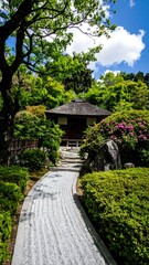 Zen garden path, Japanese style
