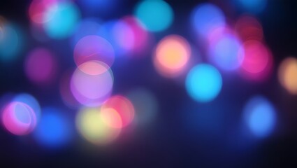 Fototapeta premium Colorful Bokeh Lights Abstract Background for Festive Design