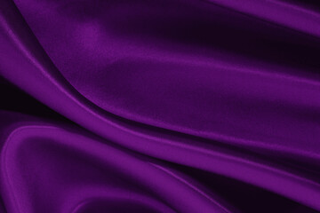 Dark purple fabric texture background, detail of silk or linen pattern.
