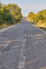 country road in autumn