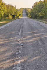 winding road in autumn