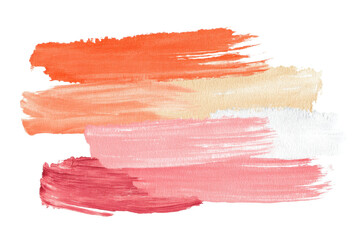 Abstract watercolor brush stroke flow shape white PNG set bundle isolated background.