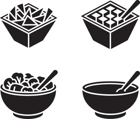 Geometric Bowl Filled with Triangles Abstract Design Vector Illustration for Modern Art Projects