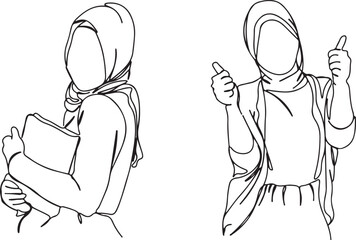 Girl Standing Pose Line Sketch – Young Female Child Drawing, Minimal Kids Outfit Casual Lineart, Toddler Standing Figure Outline Pose, Hand Drawn Child Illustration Line, Little Girl Contour Minimal S