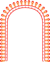 Hindu Festival Durga Puja and diwali Border Decorations Durga Puja, diwali Frame Durga Puja diwali navarati Background