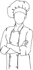 chef illustration, cooking line art, minimal chef drawing, hand gesture sketch, restaurant art, chef outline, kitchen decor, cook sketch, culinary artwork, chef poster, black white drawing, modern kit