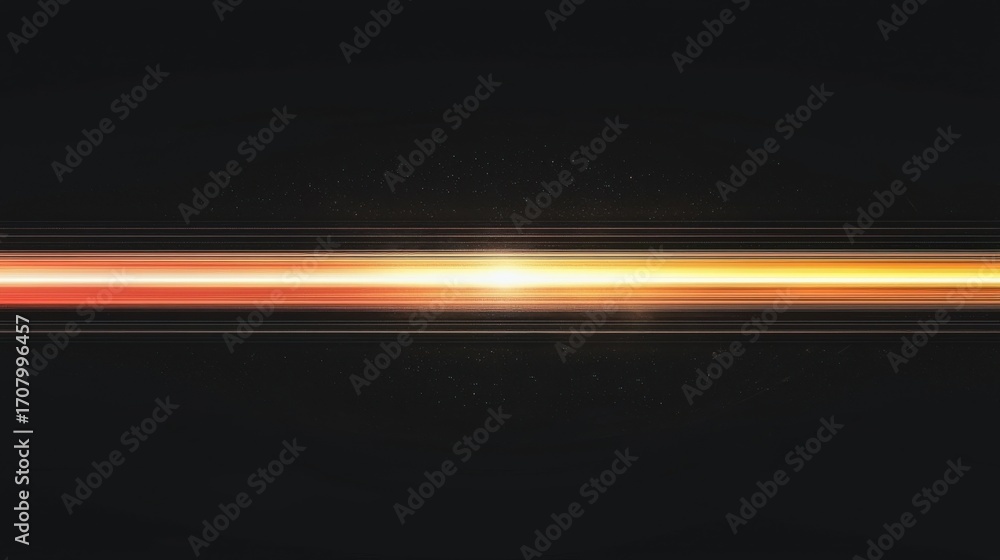 Aufkleber a horizontal beam of light or energy streaks across a dark background, creating a dynamic and futuri