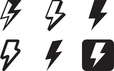 Power Surge A Collection of Lightning Bolt Illustrations for Energy, Speed, and Impact