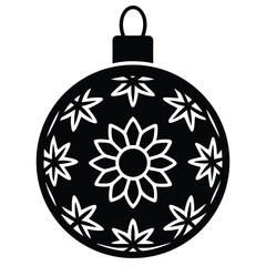 Obraz premium christmas ball vector icon