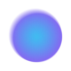 Gradient Circle Smooth Blue Purple on Transparent Background