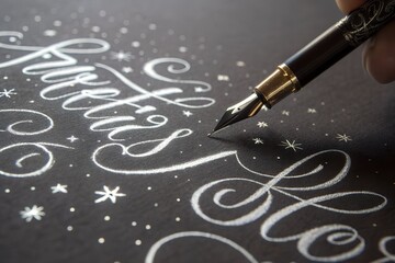 fountain pen and ink