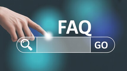Find answers fast search FAQs with ease finger points to solution