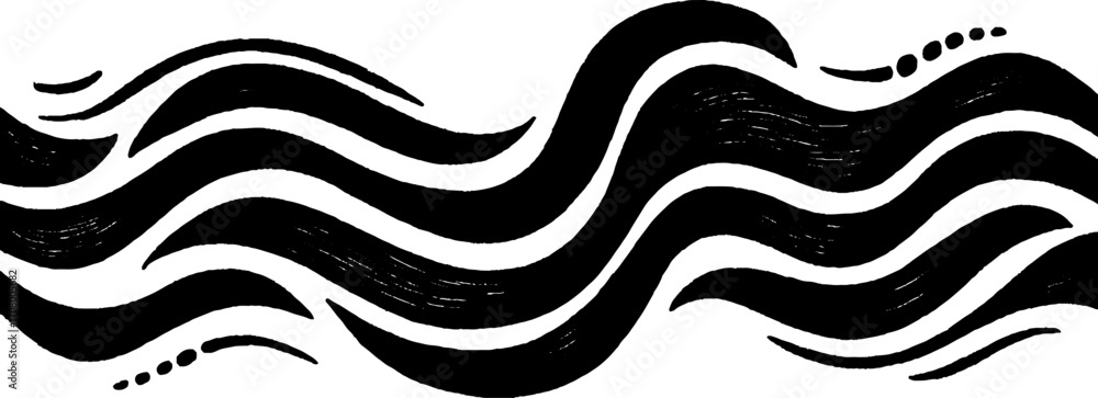 Aufkleber abstract wave and line patterns for creative design projects