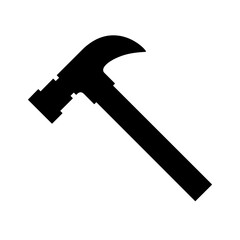 hammer silhouette vector illustration