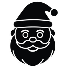 santa face vector icon