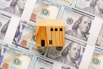 Real estate houses, house projects, home loans and housing, buying a house and renting a house, wooden model houses