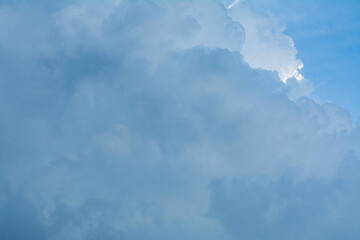 Clouds and sky in rainy season, storms and cloud formation, weather changes and sky