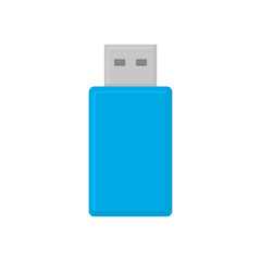 USB Flash Drive Icon Isolated on Transparent Background. Portable Data Storage. Vector Illustration
