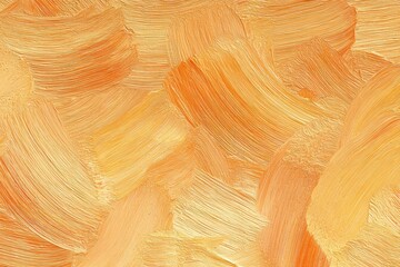 Abstract pale orange oil paint brushstrokes texture pattern painting wallpaper background 
