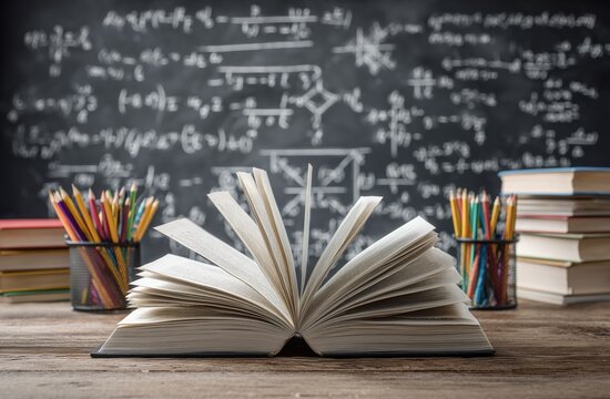 stack of books on a table