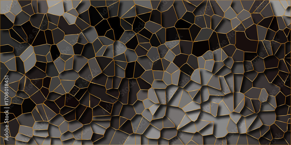 Aufkleber abstract colorful background with triangles mosaic pattern vector backdrop with hexagons. multicolor
