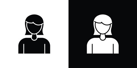 Woman icons. glyph vector icon. Vector illustration eps 10