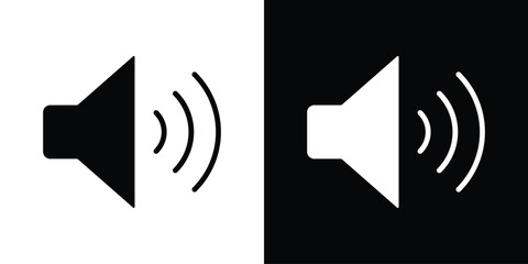 Volume icons. glyph vector icon. Vector illustration eps 10