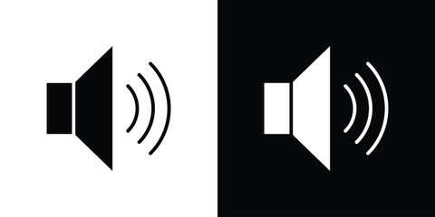 Volume icons. glyph vector icon. Vector illustration eps 10