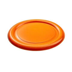 Orange frisbee, flat, glossy