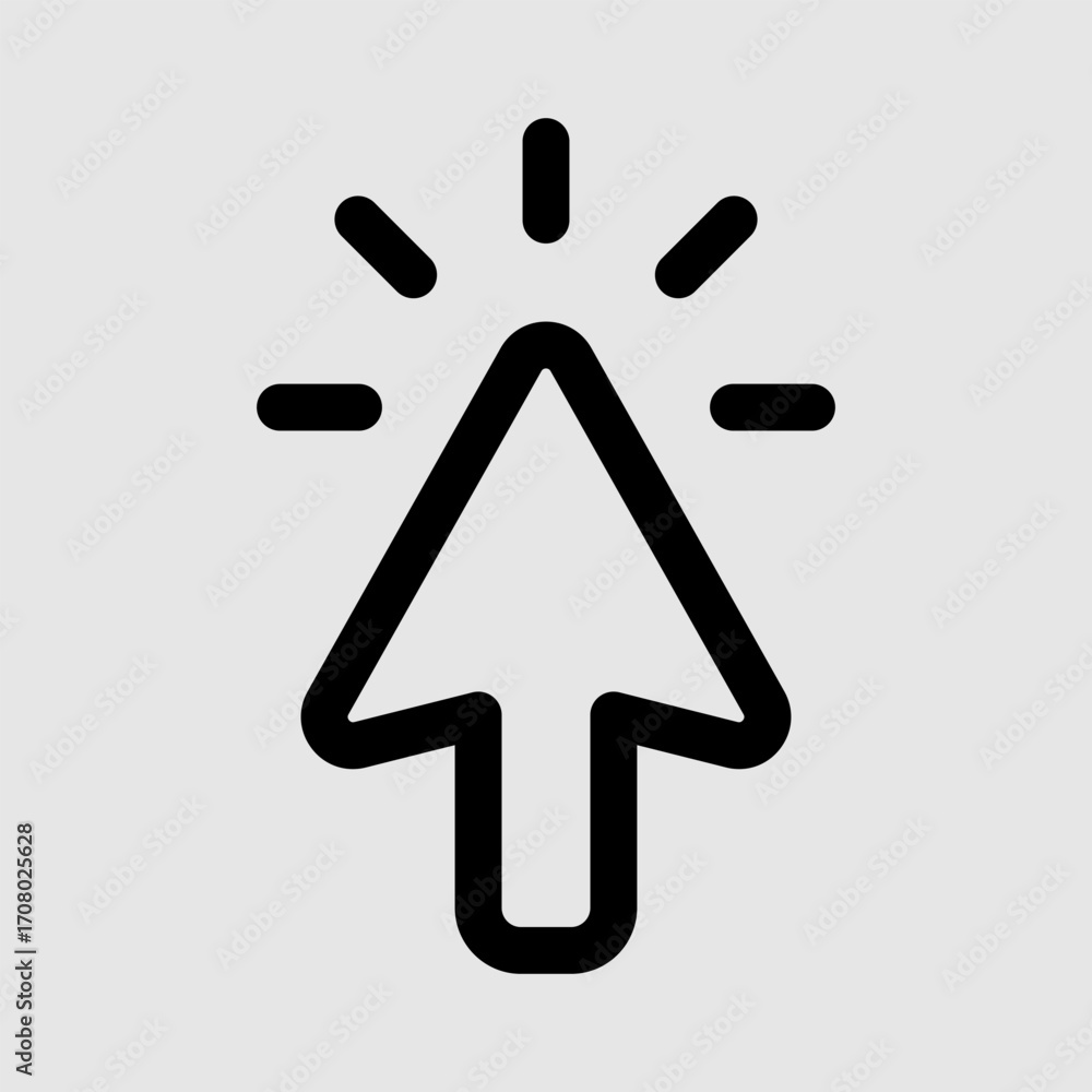 Aufkleber set of hand pointer symbol in trendy flat style. computer mouse click cursor. click cursor collectio