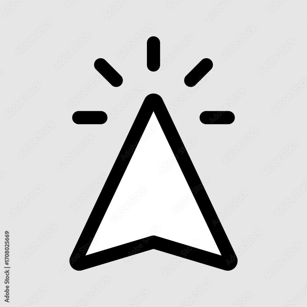 Aufkleber set of hand pointer symbol in trendy flat style. computer mouse click cursor. click cursor collectio